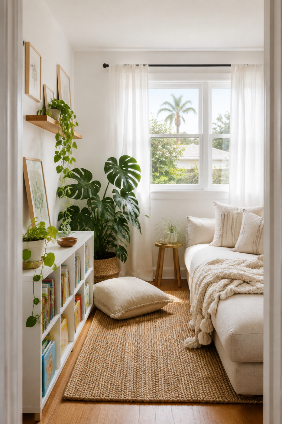 The cozy reading nook
