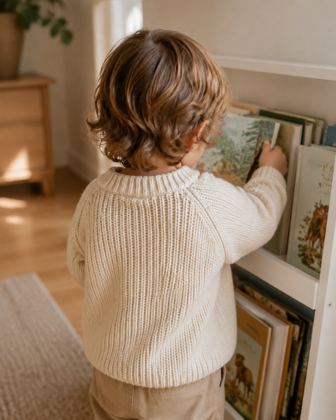 A child with a book